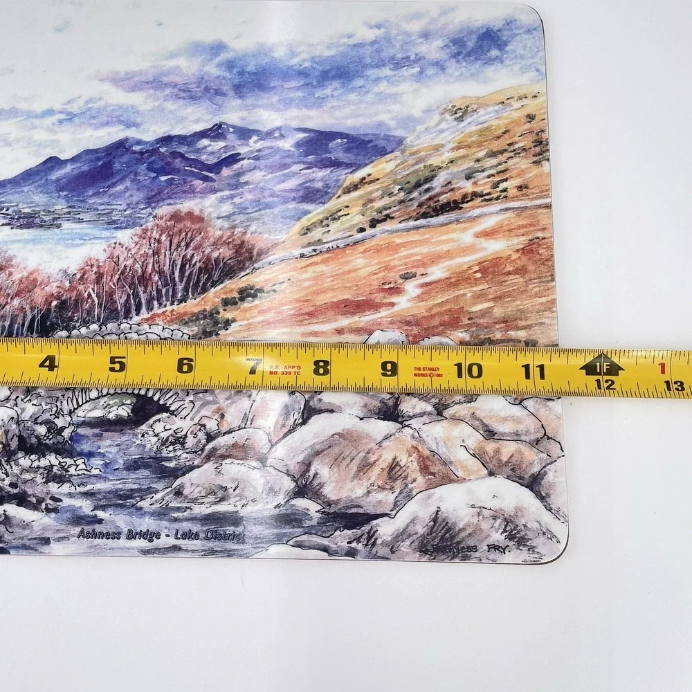 Watchet 6 Melamine Cork backed Placemats Scenes of Lake District UK Enesco Site